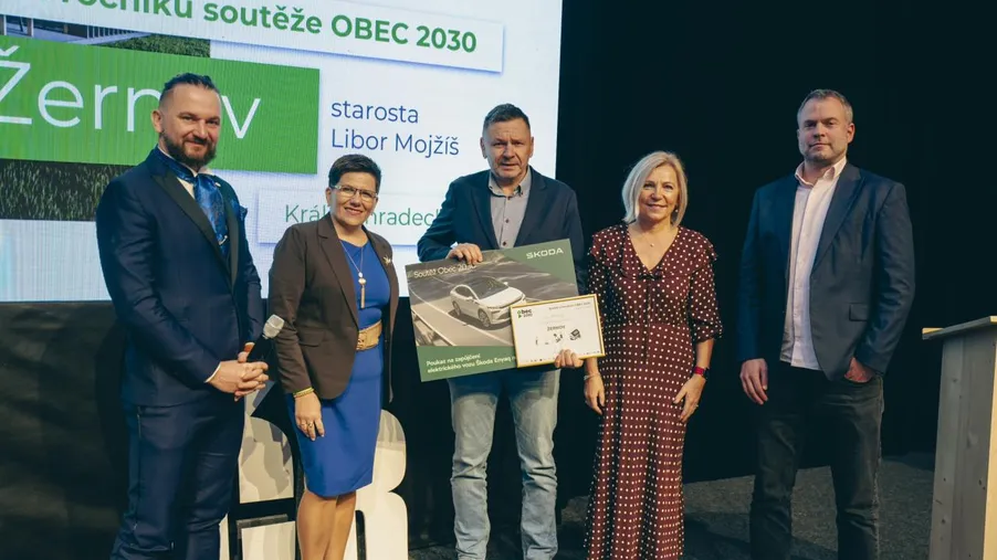 Městys Žernov získal 2. místo v soutěži Obec2030